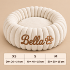 Personalized Round Fluffy CAT Bed