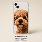Personalized Pet Photo Phone Case with 3D Squeezable Nose
