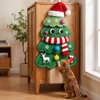 2in1 Woven Self-Adhesive Cat Scratching Mat & Furniture Protector with Interactive Toy