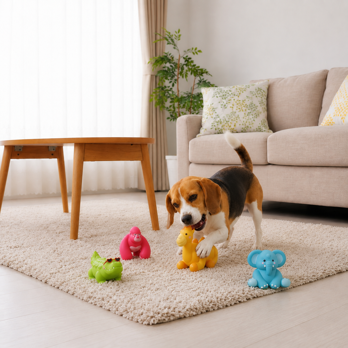 Cute Latex Chew & Squeak Dog Toy
