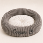 Personalized Round Fluffy Dog Bed