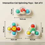 Interactive Cat Spinning Toys - Set of 3