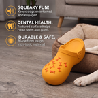 Interactive Squeaky Slipper Dog Chew Toy