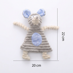 Durable Stuffing-Free Crinkle Squeaky Dog Toy