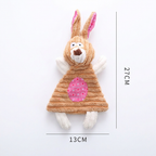 Durable Stuffing-Free Crinkle Squeaky Dog Toy