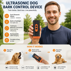 Ultrasonic Dog Bark Control Device – Portable & Rechargeable