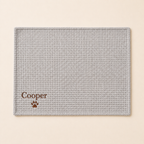 Personalized Fluffy Dog Blanket with Custom Embroidery