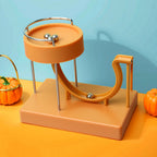 Marble run cat toy for endless fun