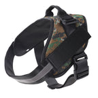 Reflective Adjustable Dog Harness with 3 Leash Clips – Padded for Walking & Training