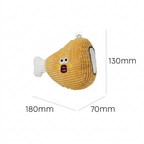 Crinkle Waffle Cat Toy with Catnip Pocket and Squeaky Sound