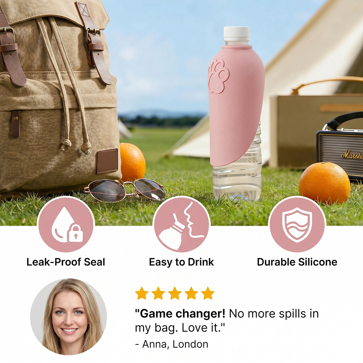 Silicone Drinking Cap for Bottles