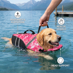 Dog Safety Swim Vest with Rescue Handle