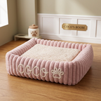 Personalized Fluffy Cloud Dog Bed with Soft Bolsters