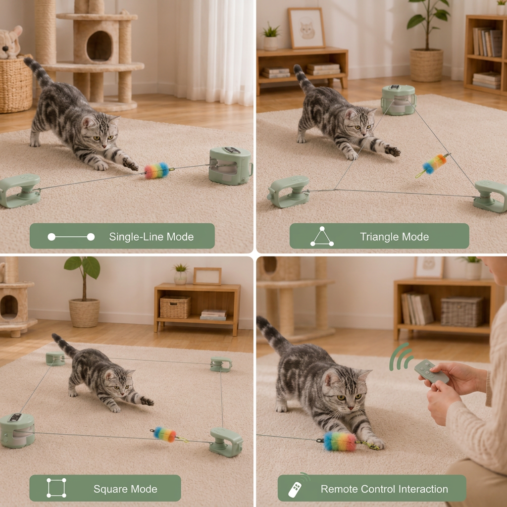 Automatic Cat Chasing Track Toy