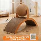 Interactive Ferris Wheel Cat Scratcher with Spinning Jute Ball
