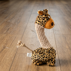 Durable Cotton Rope Teeth Cleaning Plush Dog Toy with Squeaker