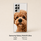 Personalized Pet Photo Phone Case with 3D Squeezable Nose