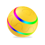 Robust and durable self-rolling dog toy ball