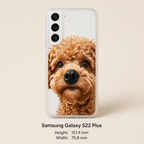Personalized Pet Photo Phone Case with 3D Squeezable Nose